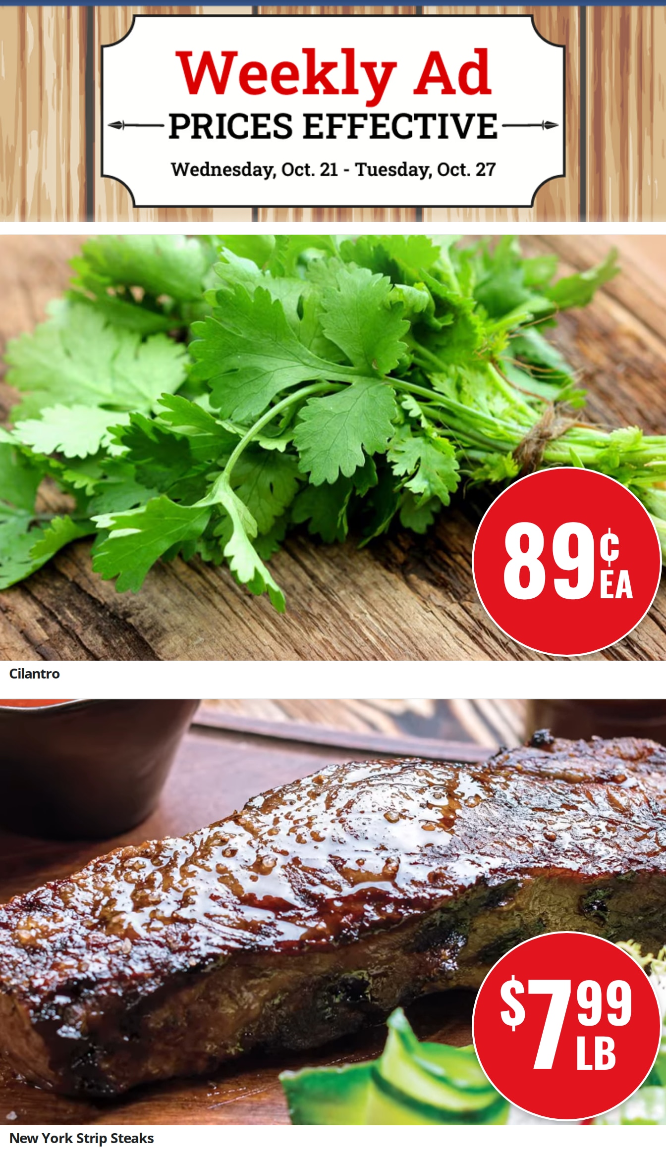 Old Town Family Markets Weekly Ad October 21 - 27, 2026