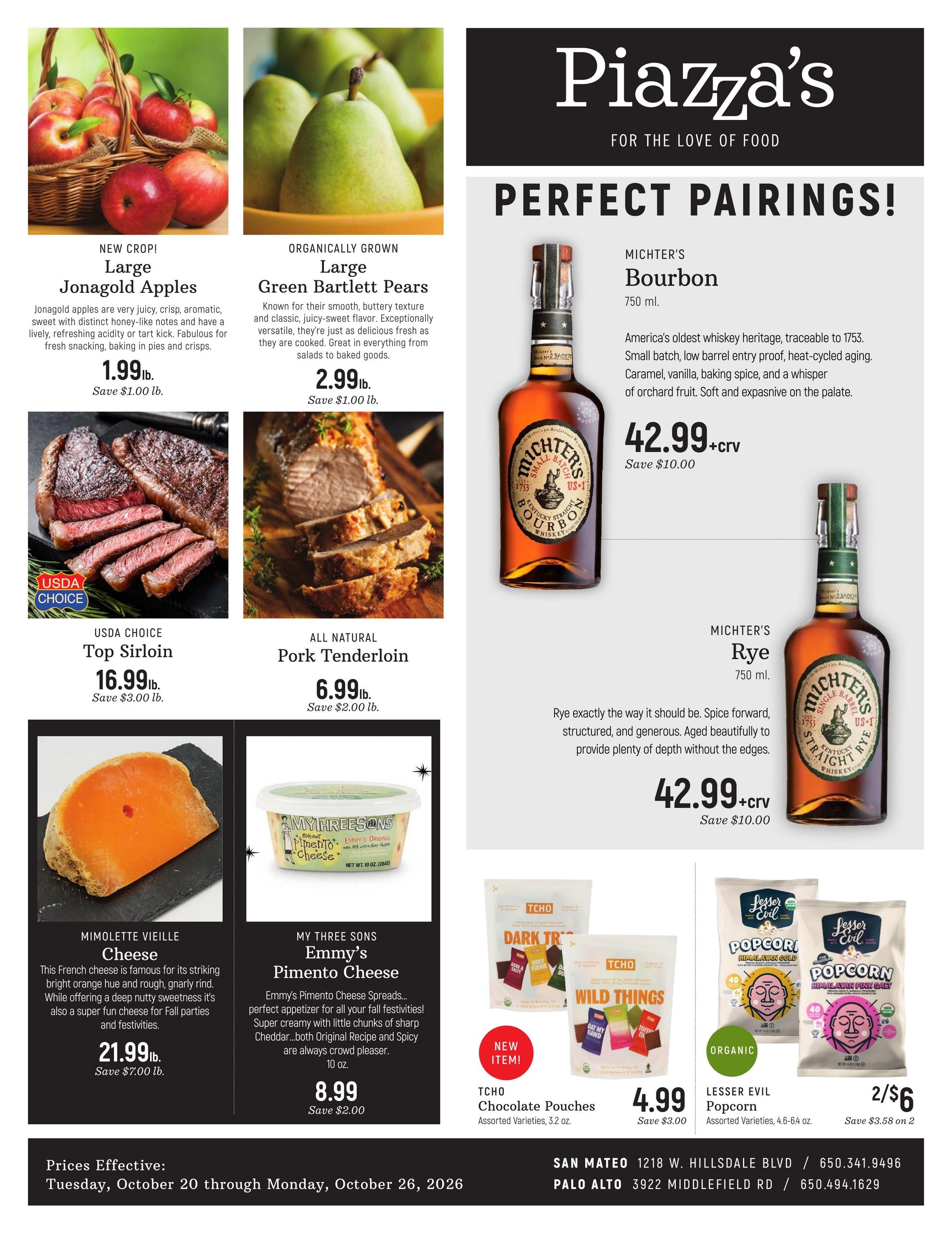 Piazza's Fine Foods Weekly Ad October 26 - 26, 2026