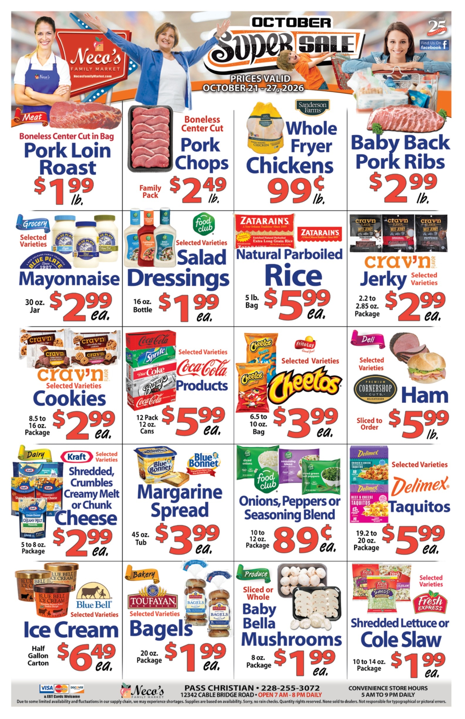 Neco's Family Market Weekly Ad October 21 - 27, 2026