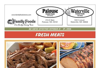 Palouse Family Foods Weekly Ad October 21 - 27, 2026