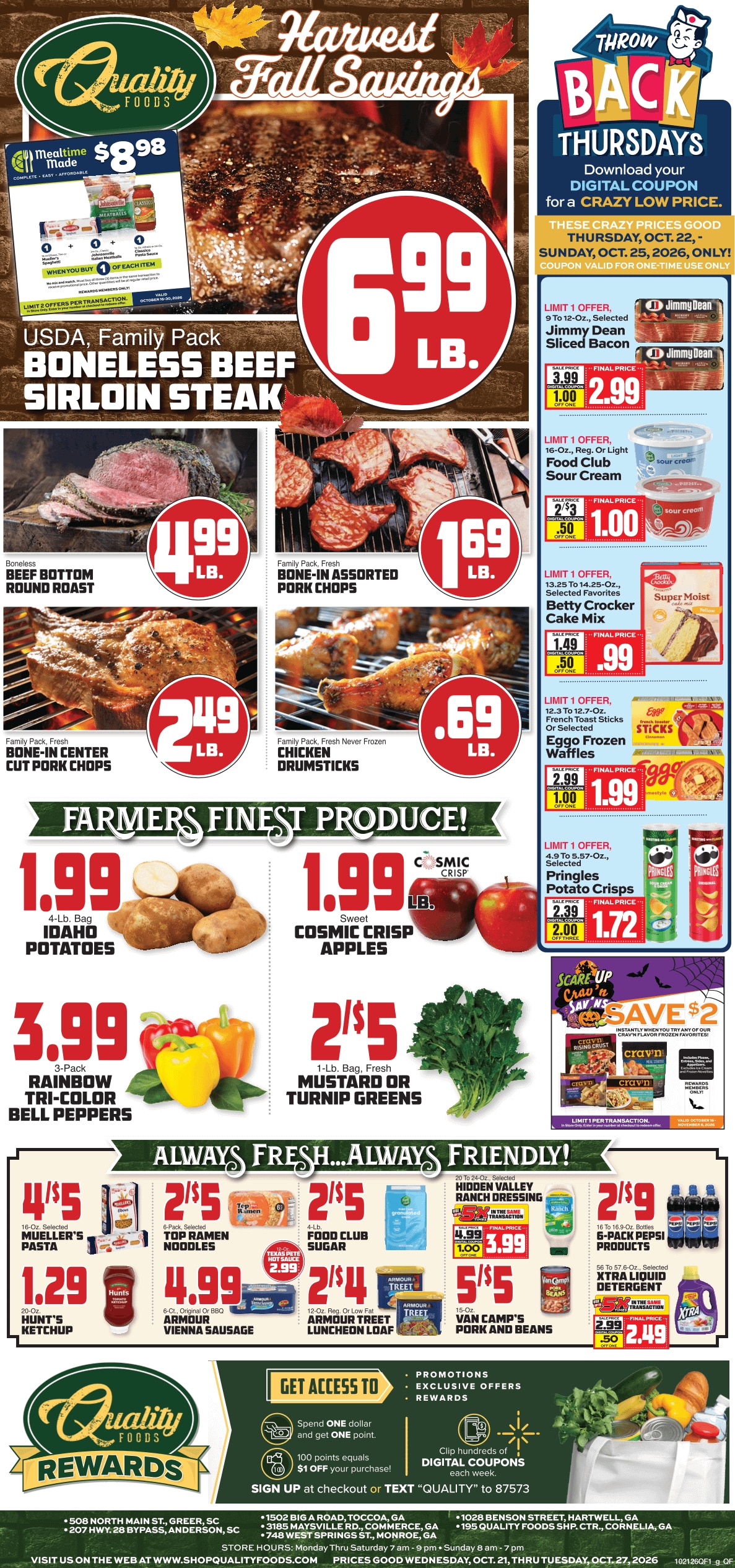 Quality Foods Weekly Ad October 21 - 27, 2026