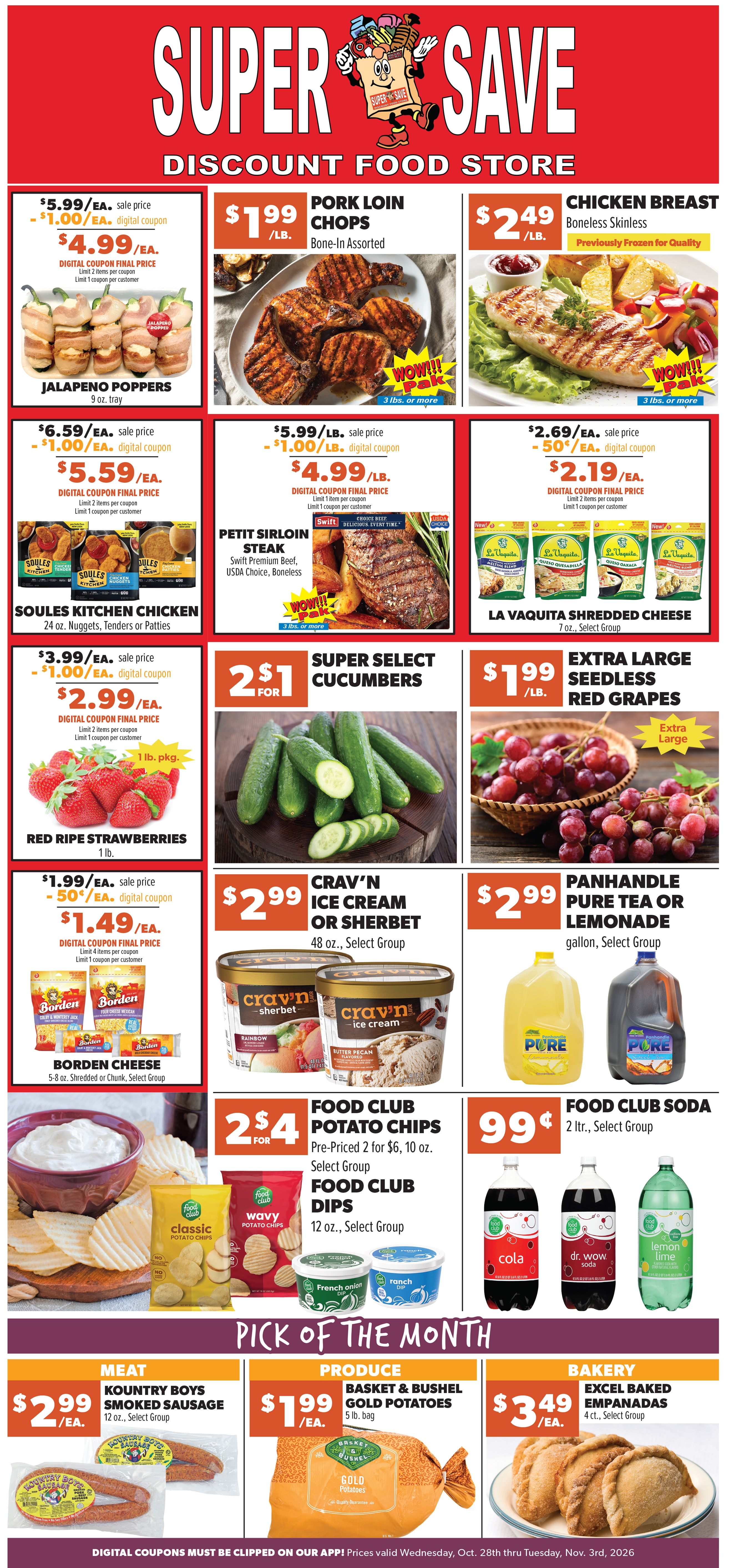 Super Save Weekly Ad October 28 - November 3, 2026