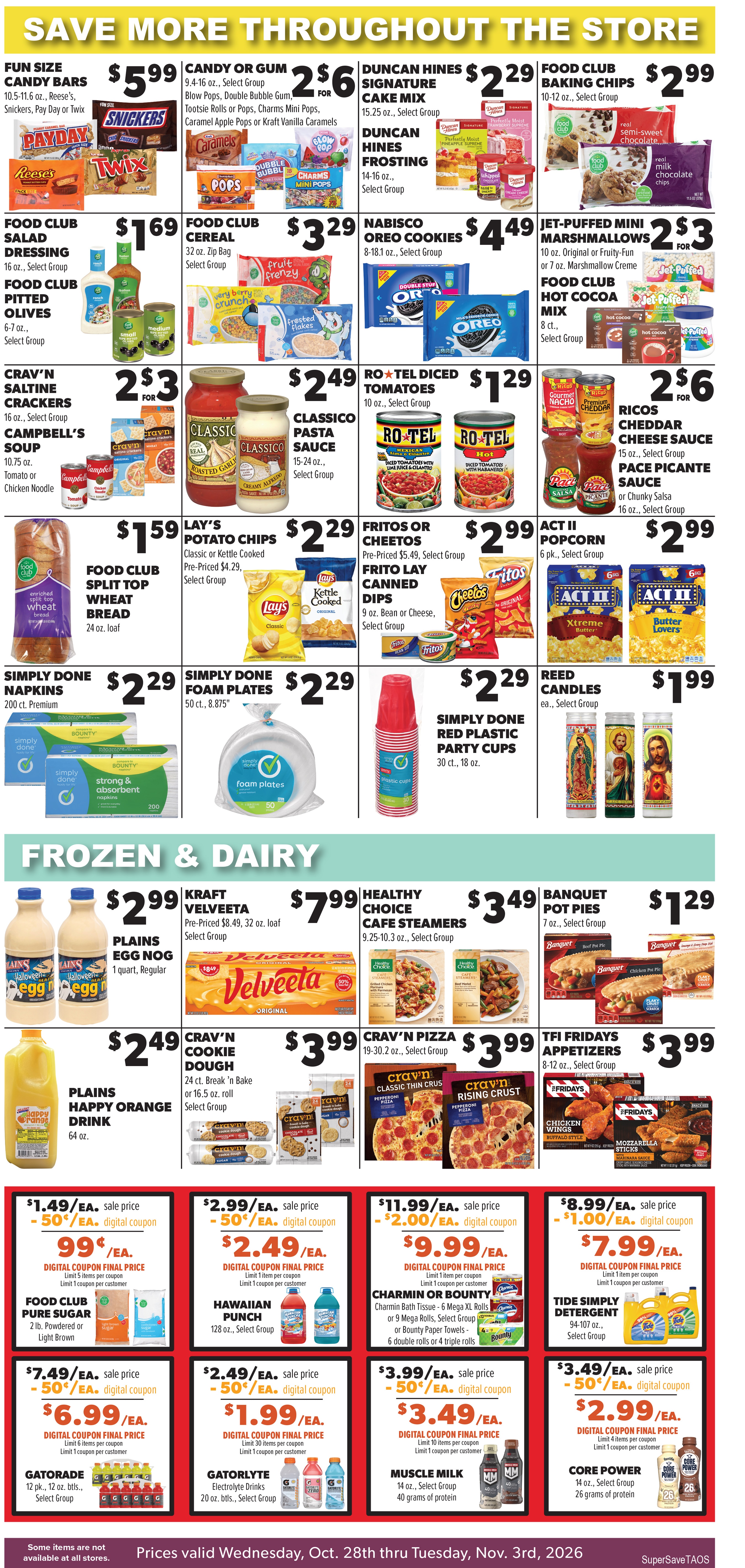 Super Save Weekly Ad October 28 - November 3, 2026