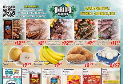 Tamura Super Market Weekly Ad October 21 - 27, 2026