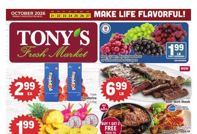 Tony's Fresh Market (Chicago Area, IL) Weekly Ad October 21 - 27, 2026