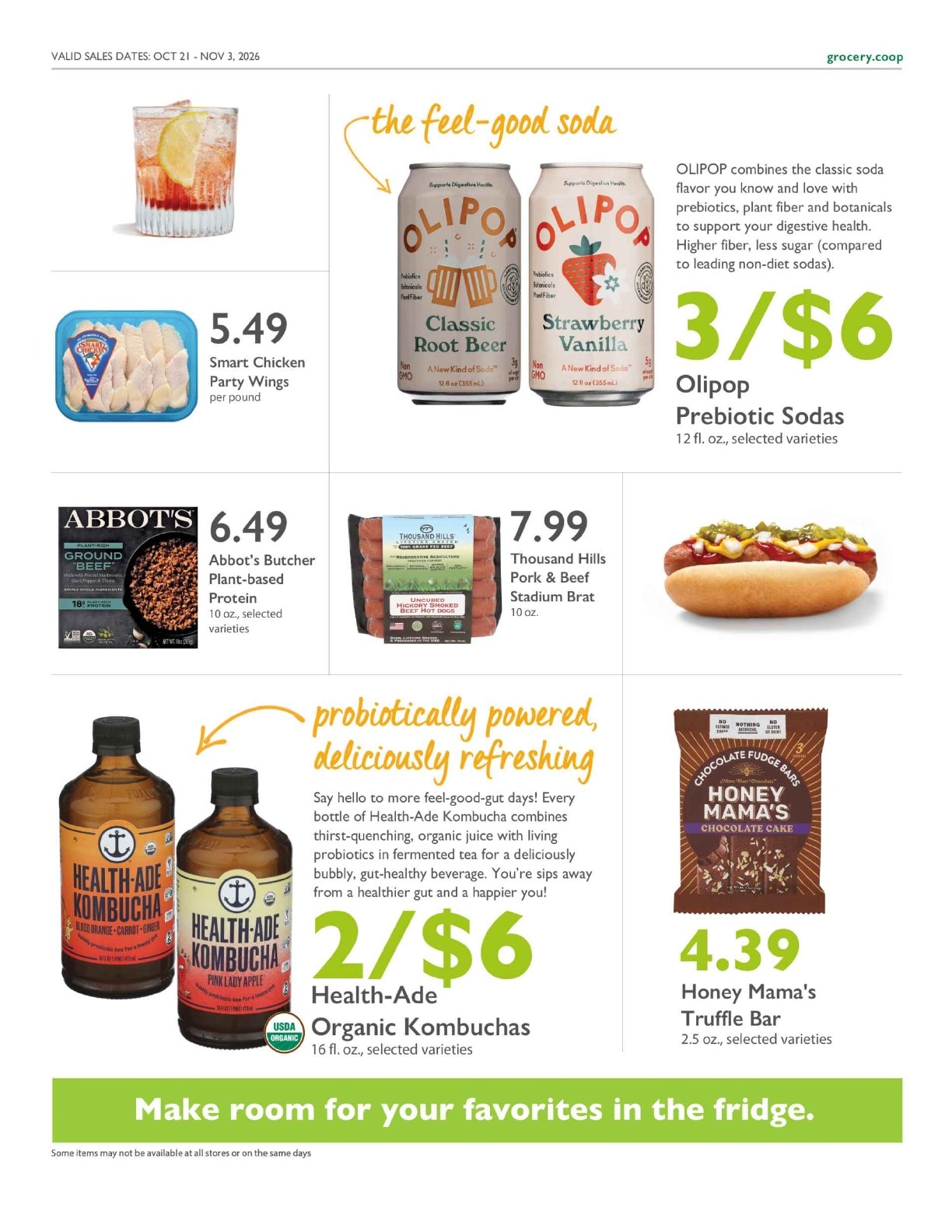 Ukiah Natural Foods Co-op Co+op Deals Weekly Ad October 21 - November 3, 2026