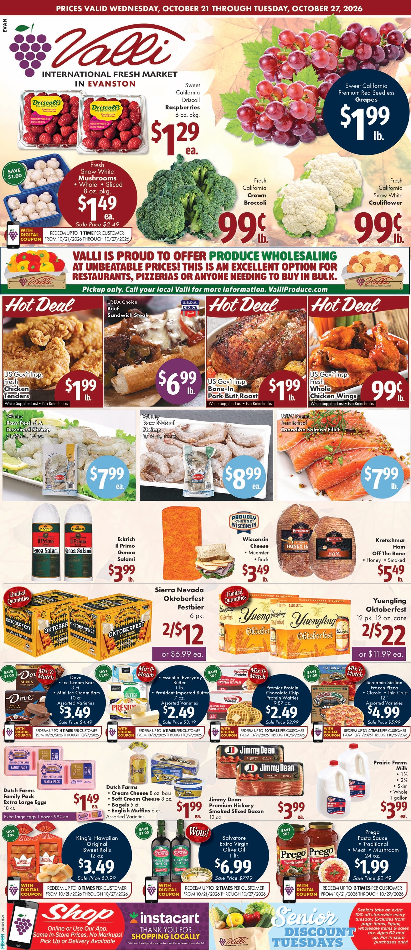 Valli Produce (Evanston, IL) Weekly Ad October 21 - 27, 2026