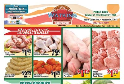 Watkins Supermarket Weekly Ad October 21 - 27, 2026