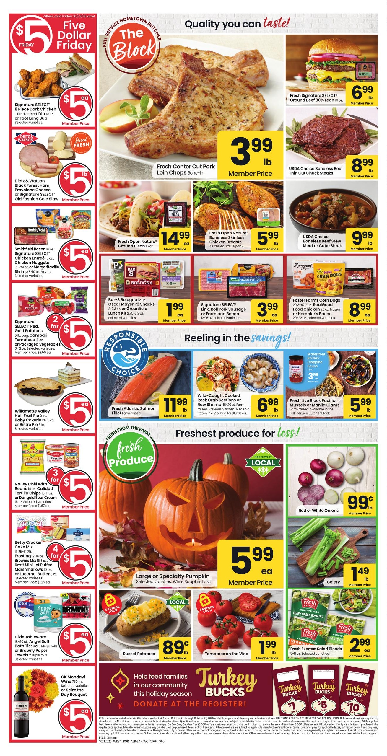 Safeway (Alvadore Area, OR) Weekly Ad October 21 - 27, 2026