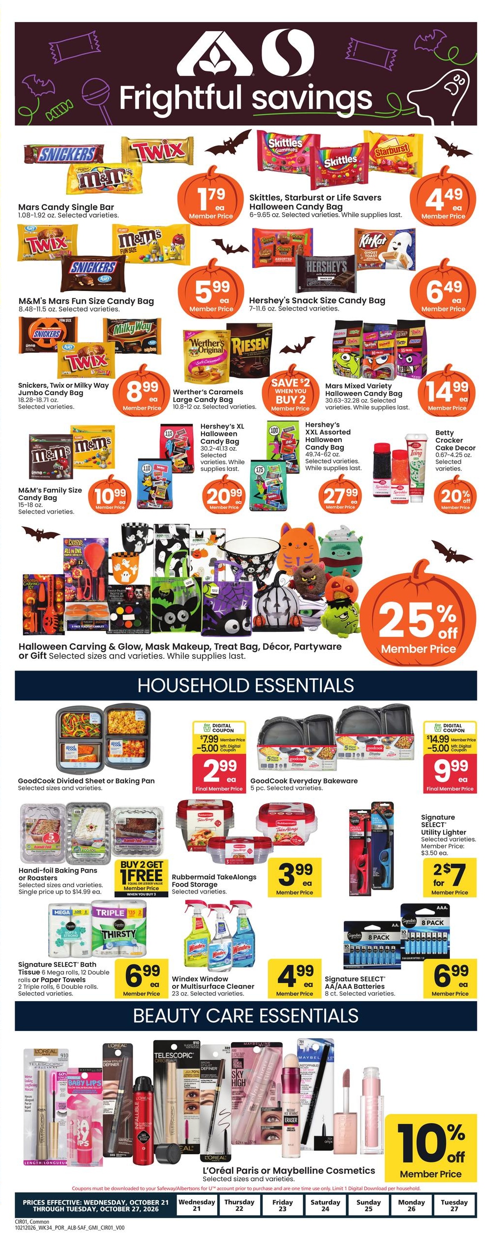 Safeway (Alvadore Area, OR) Weekly Ad October 21 - 27, 2026