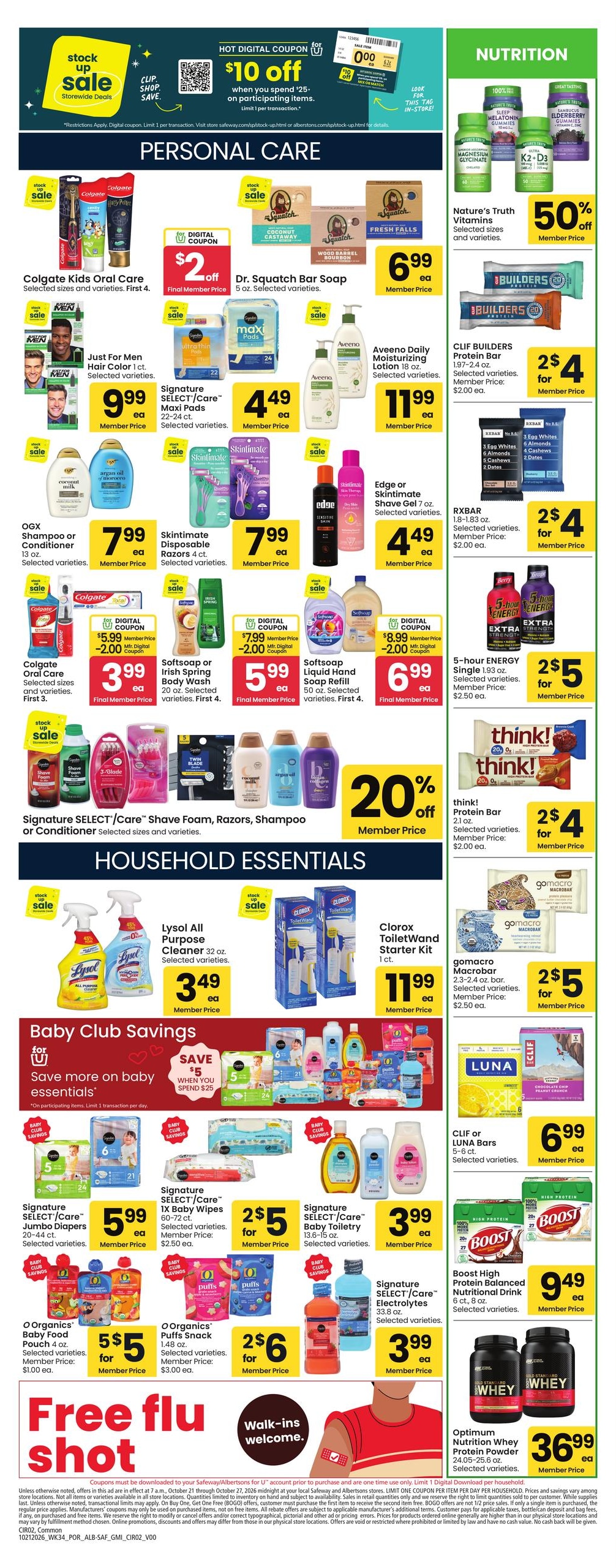 Safeway (Alvadore Area, OR) Weekly Ad October 21 - 27, 2026