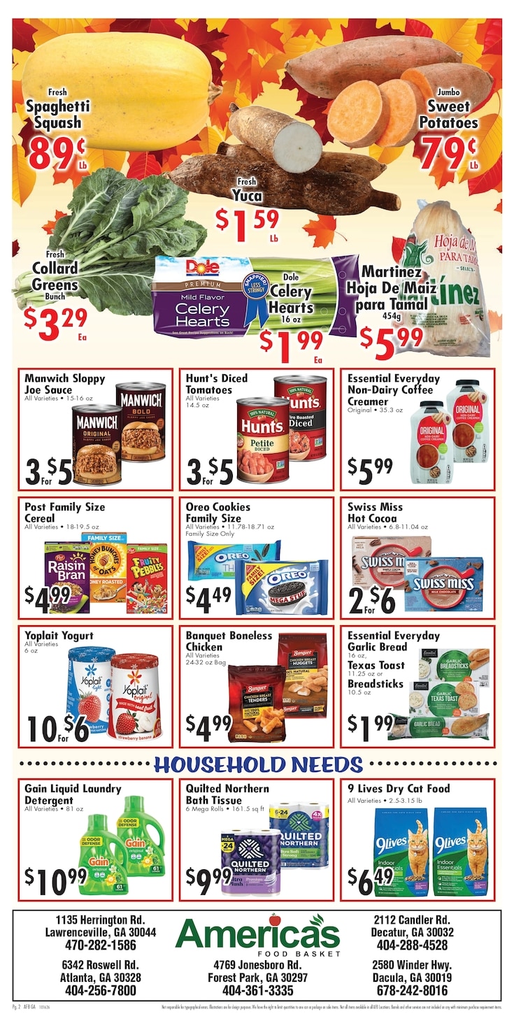 America's Food Basket (Georgia) Weekly Ad October 16 - 22, 2026