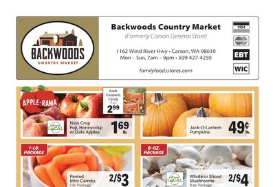 Backwoods Country Market Weekly Ad October 21 - 27, 2026