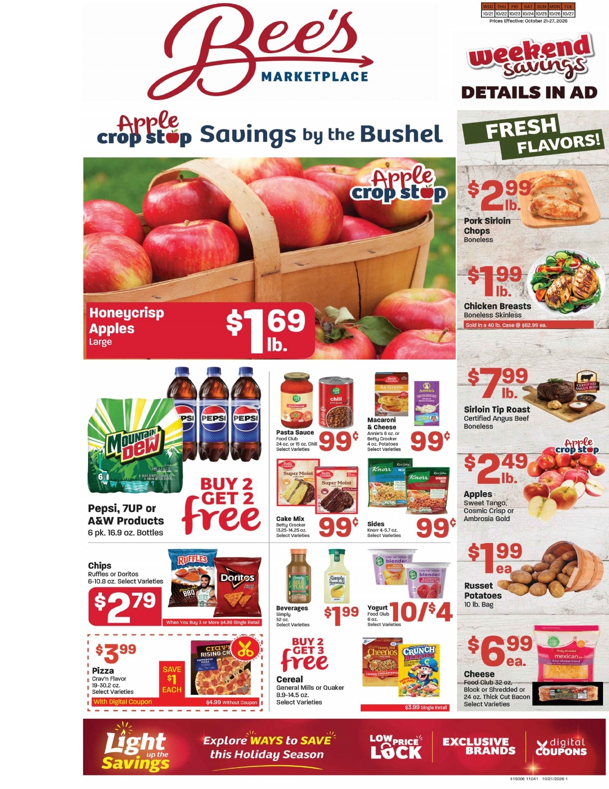 Bee's Marketplace Weekly Ad October 21 - 27, 2026