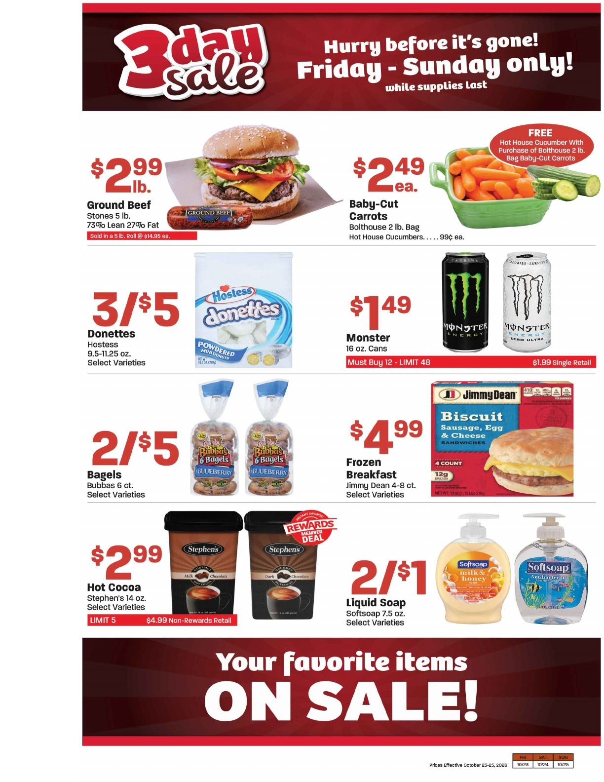 Bee's Marketplace Weekly Ad October 21 - 27, 2026