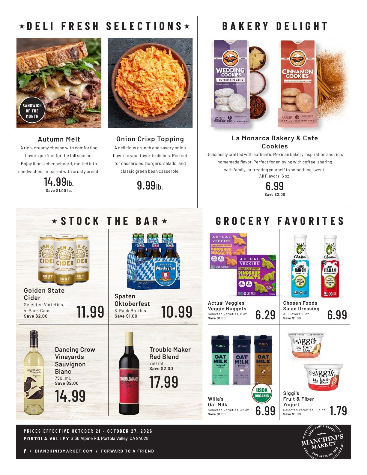 Bianchini's Market Weekly Ad October 21 - 27, 2026