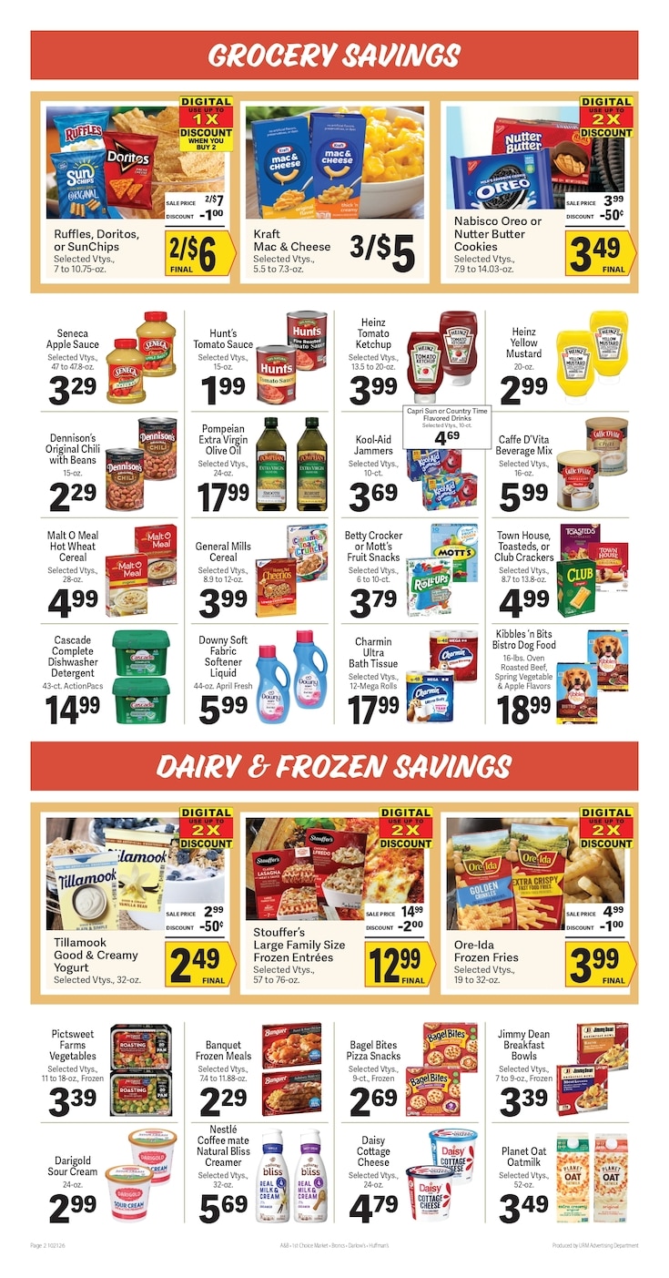 Bronc's Grocery Weekly Ad October 21 - 27, 2026