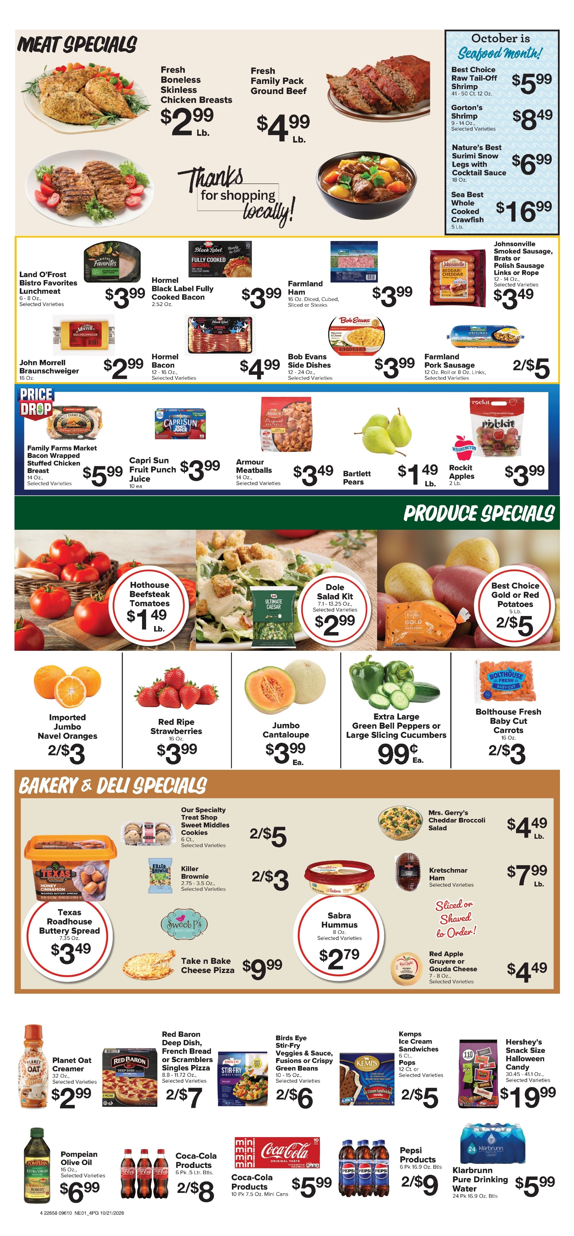 Brown's Grocery Store Weekly Ad October 21 - 27, 2026