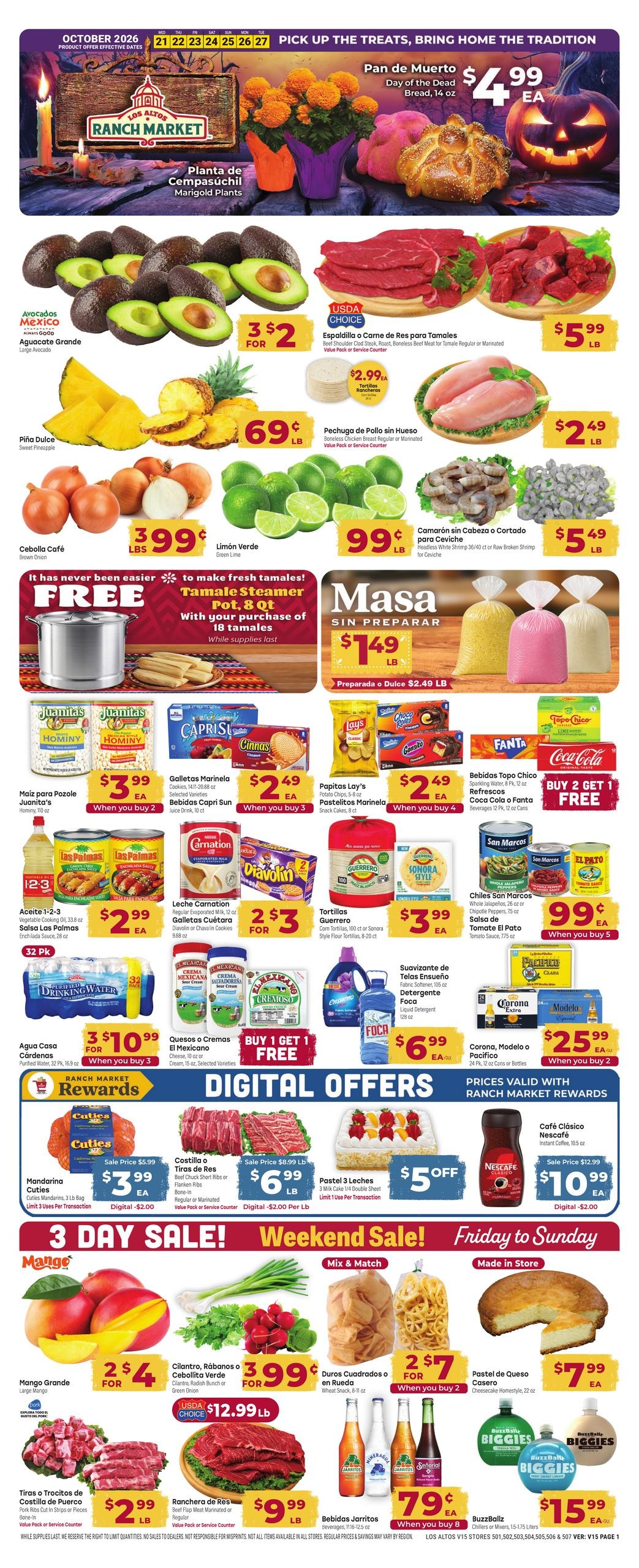 Cardenas Markets (Apache Junction Area, AZ) Weekly Ad October 21 - 27, 2026