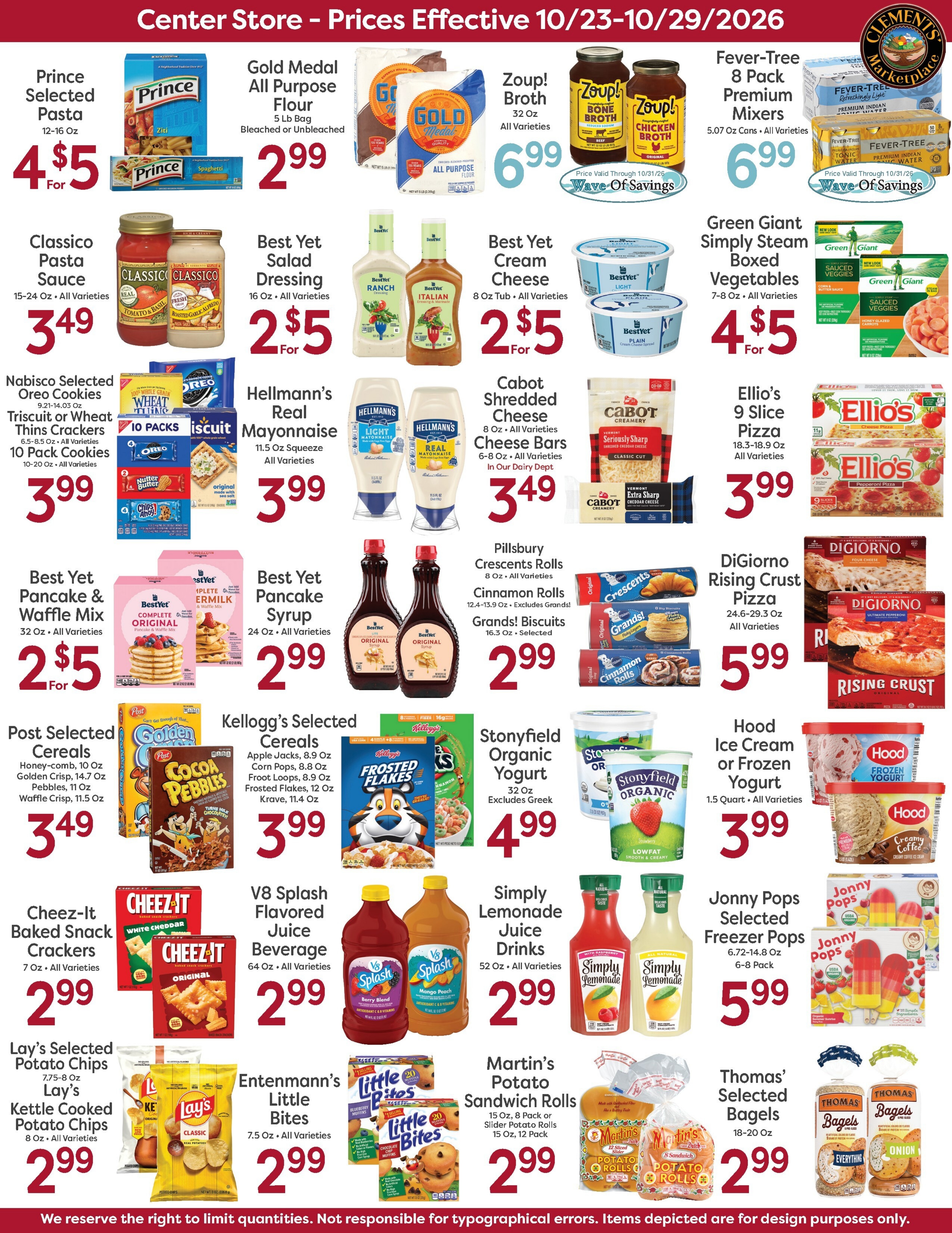 Clements' Marketplace (Plymouth, MA) Weekly Ad October 23 - 29, 2026