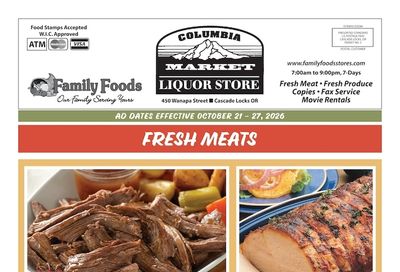 Columbia Market Weekly Ad October 21 - 27, 2026