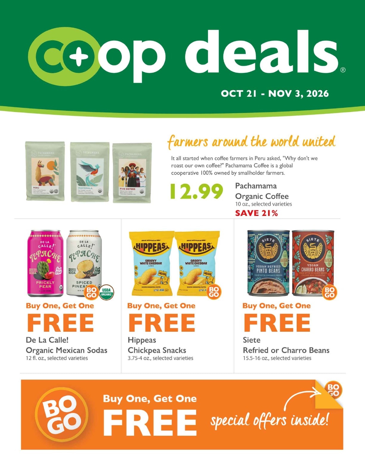 Community Food Co-op - Bellingham Co+op Deals Weekly Ad October 21 - November 3, 2026