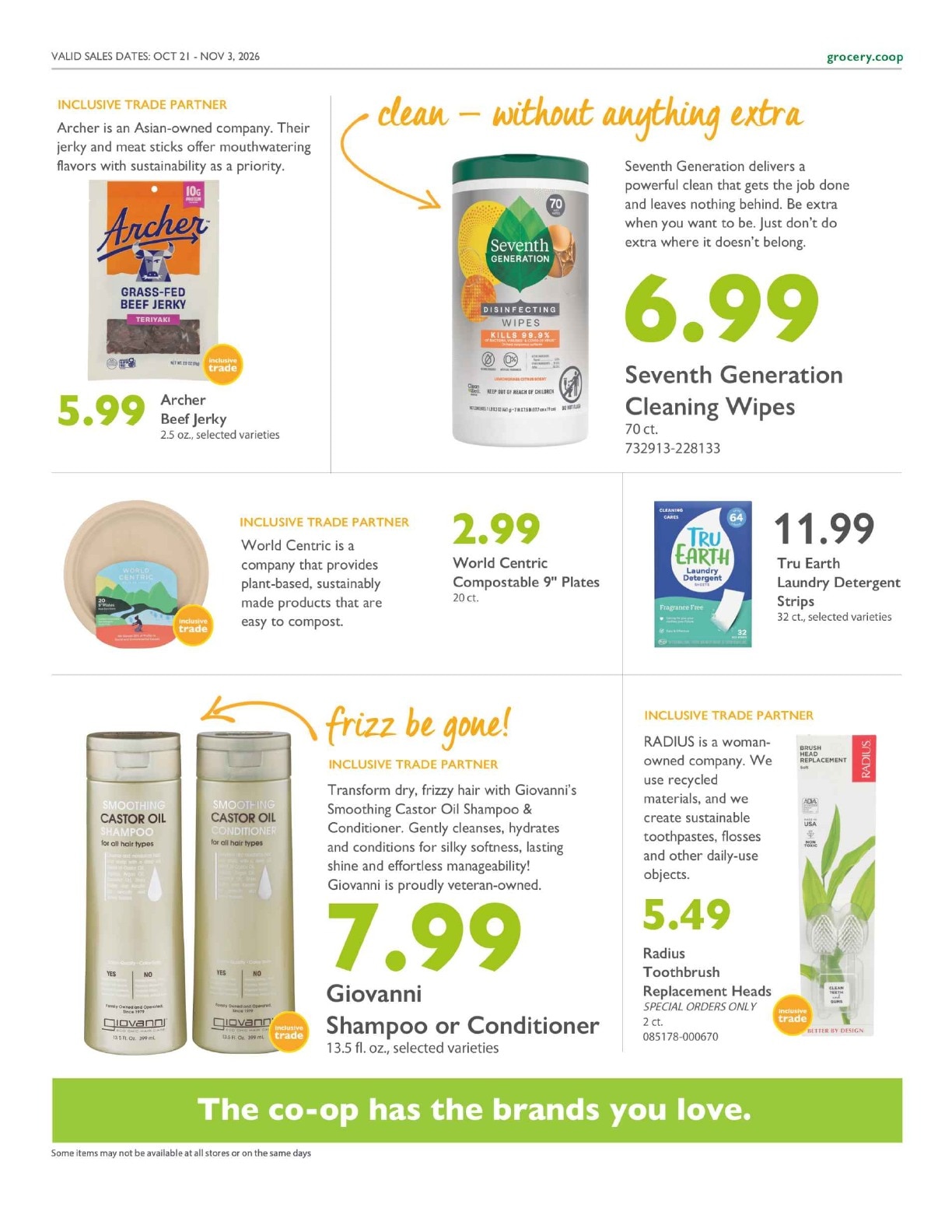 Community Food Co-op - Bellingham Co+op Deals Weekly Ad October 21 - November 3, 2026