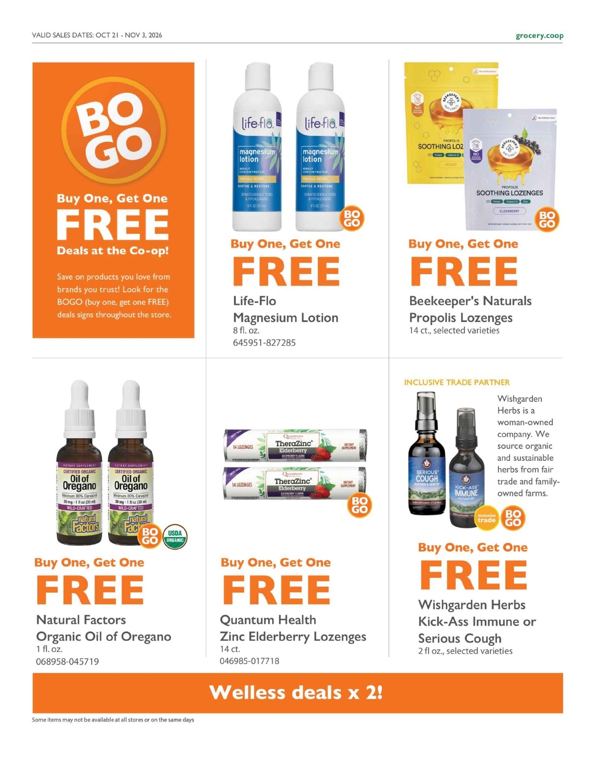 Community Food Co-op - Bellingham Co+op Deals Weekly Ad October 21 - November 3, 2026