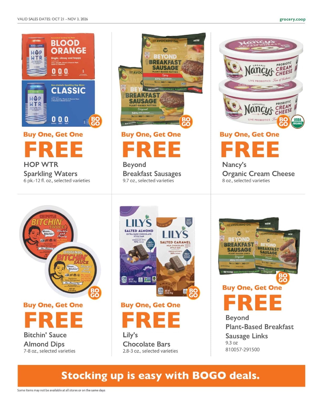 Community Food Co-op - Bellingham Co+op Deals Weekly Ad October 21 - November 3, 2026