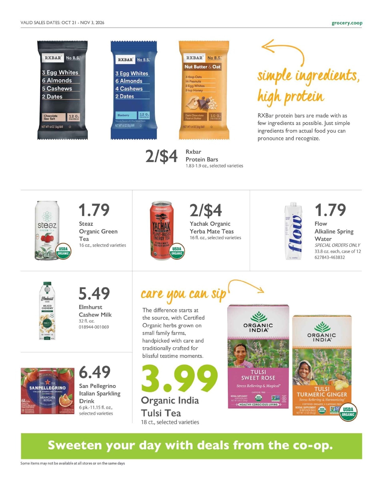 Community Food Co-op - Bellingham Co+op Deals Weekly Ad October 21 - November 3, 2026