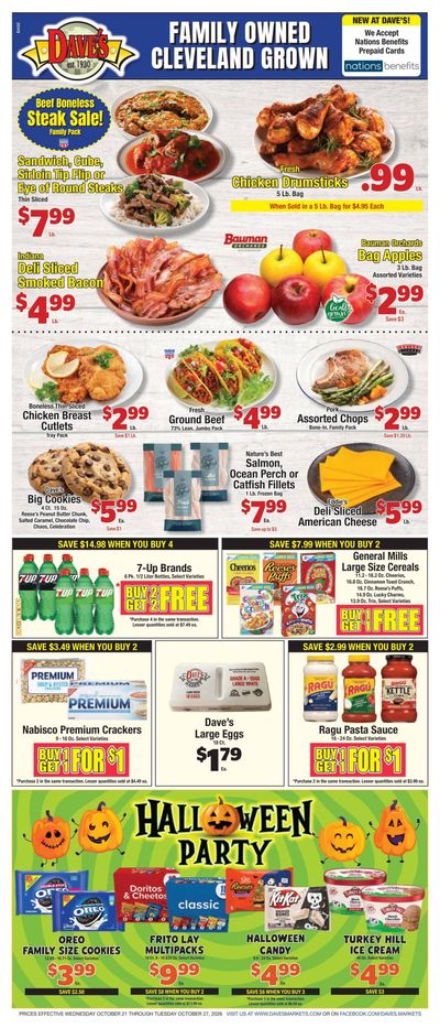 Dave's Markets Weekly Ad October 21 - 27, 2026