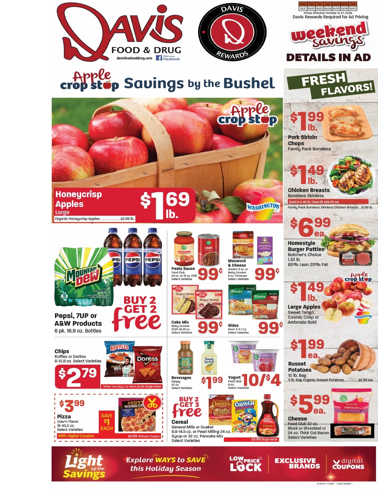 Davis Food & Drug (La Verkin, UT) Weekly Ad October 21 - 27, 2026