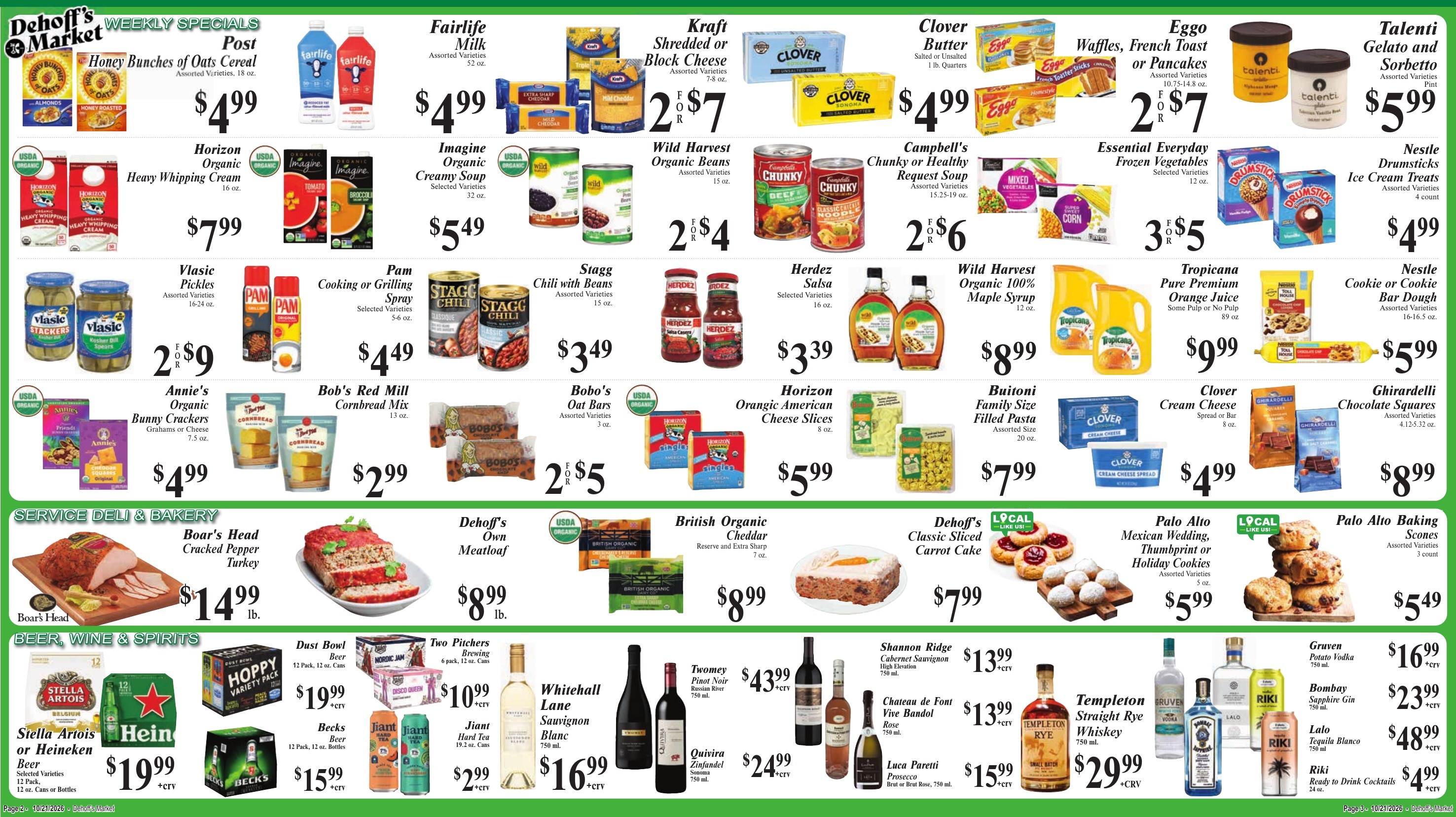 Dehoff's Key Markets (Redwood City Area, CA) Weekly Ad October 21 - 27, 2026