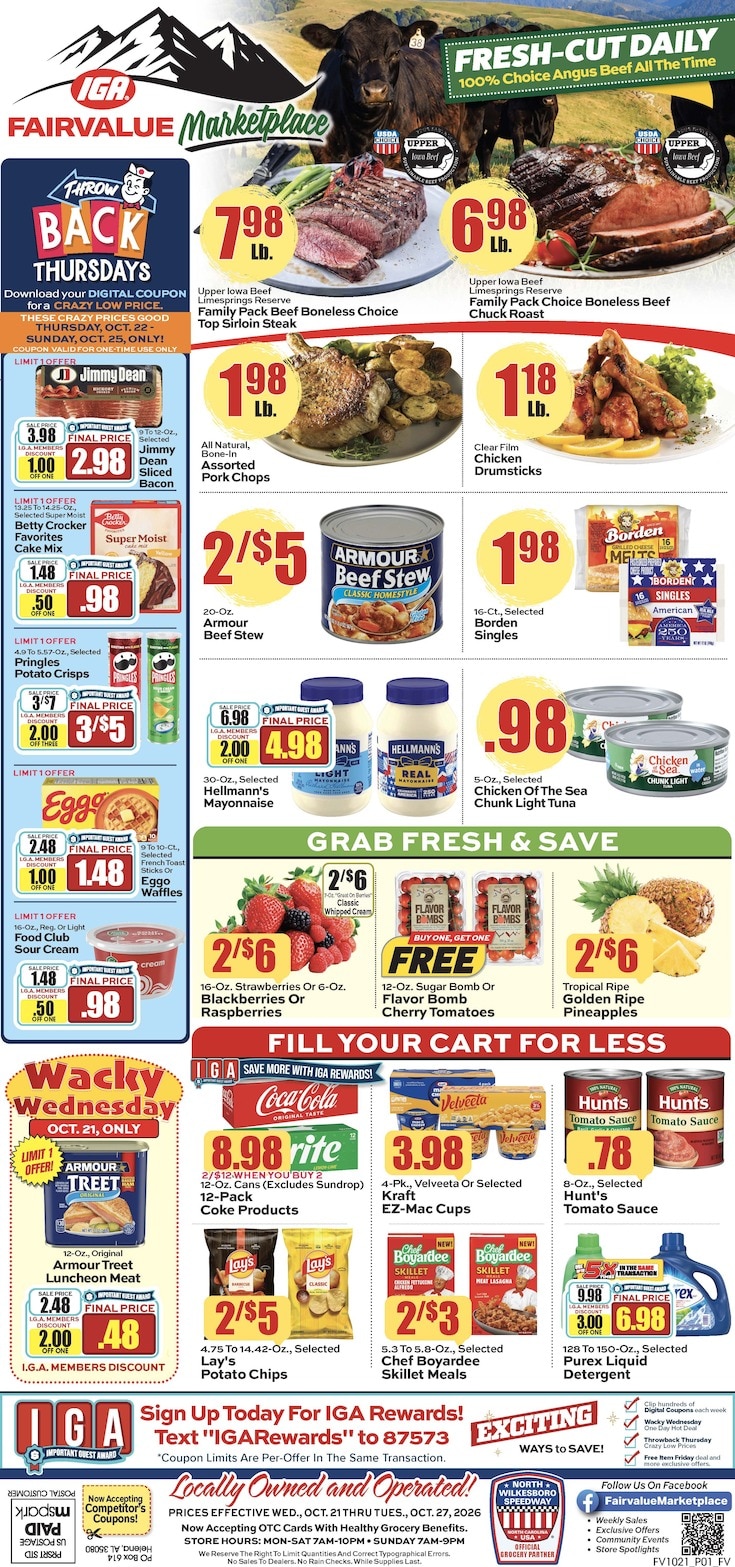 Fairvalue Marketplace Weekly Ad October 21 - 27, 2026