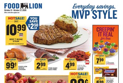 Food Lion (Alexandria Area, VA) Weekly Ad October 21 - 27, 2026