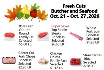 Fresh Cuts of Seagrove Weekly Ad October 21 - 27, 2026