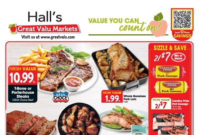 Hall's Great Valu Weekly Ad October 21 - 27, 2026