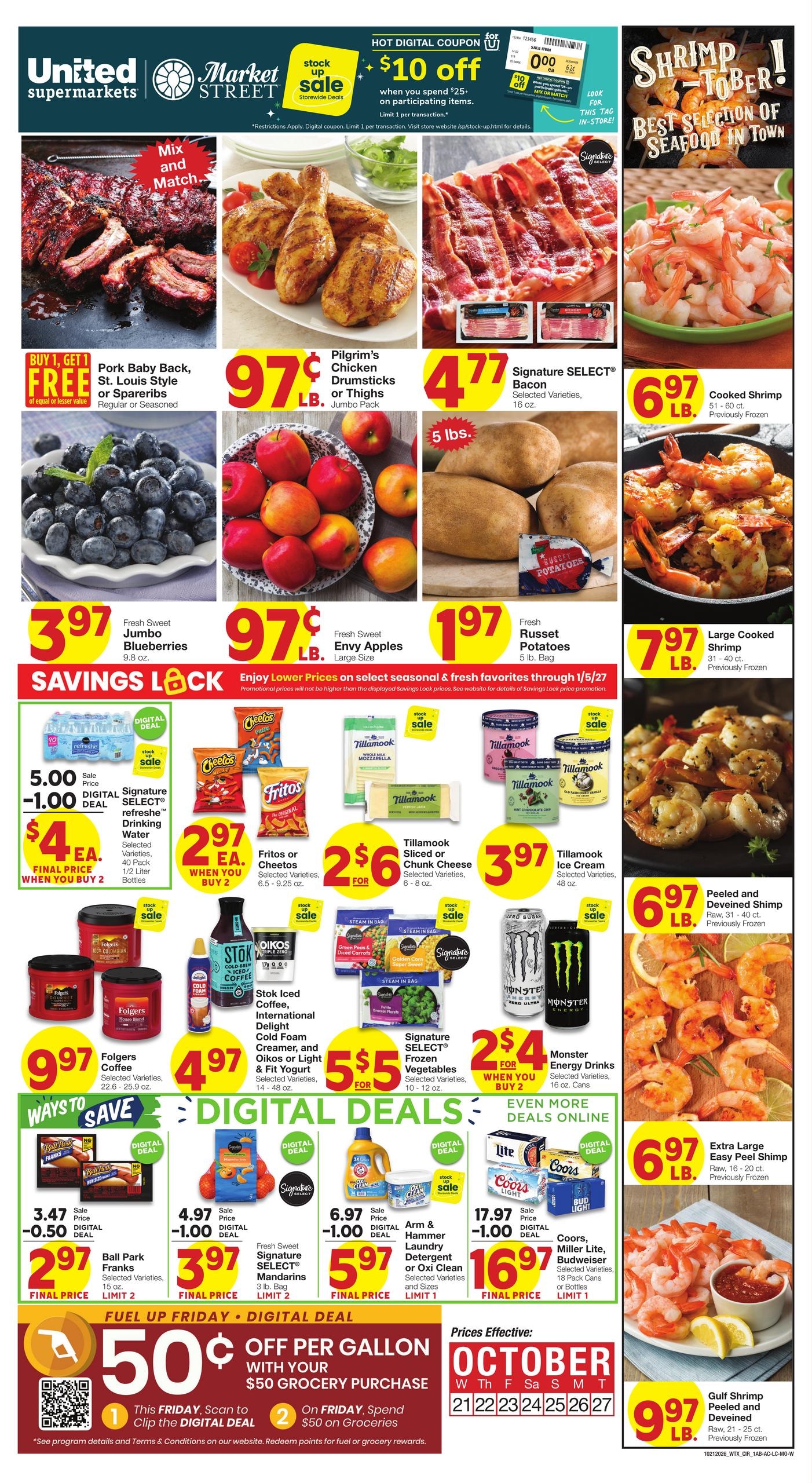 United Supermarkets (Abilene Area, TX) Weekly Ad October 21 - 27, 2026