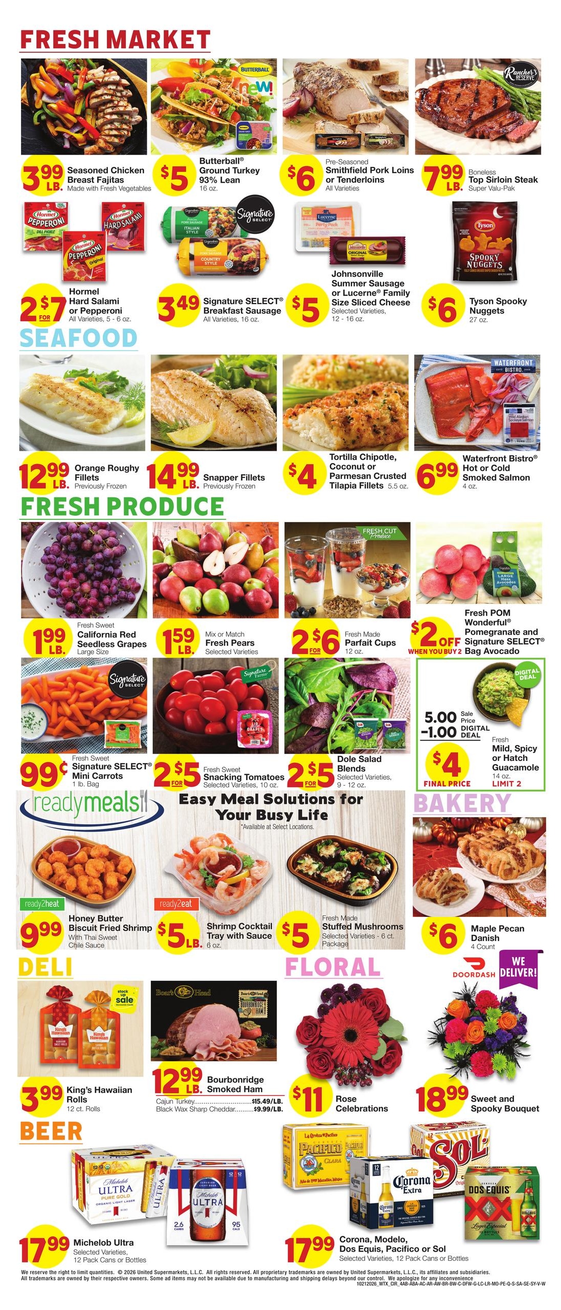 United Supermarkets (Abilene Area, TX) Weekly Ad October 21 - 27, 2026