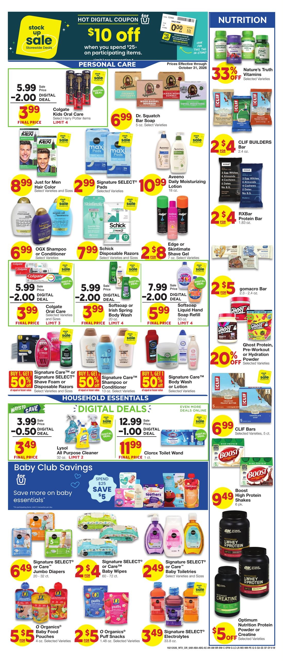 United Supermarkets (Abilene Area, TX) Weekly Ad October 21 - 27, 2026