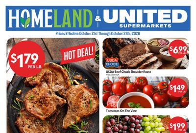 Homeland Stores (Ardmore and other locations, OK) Weekly Ad October 21 - 27, 2026