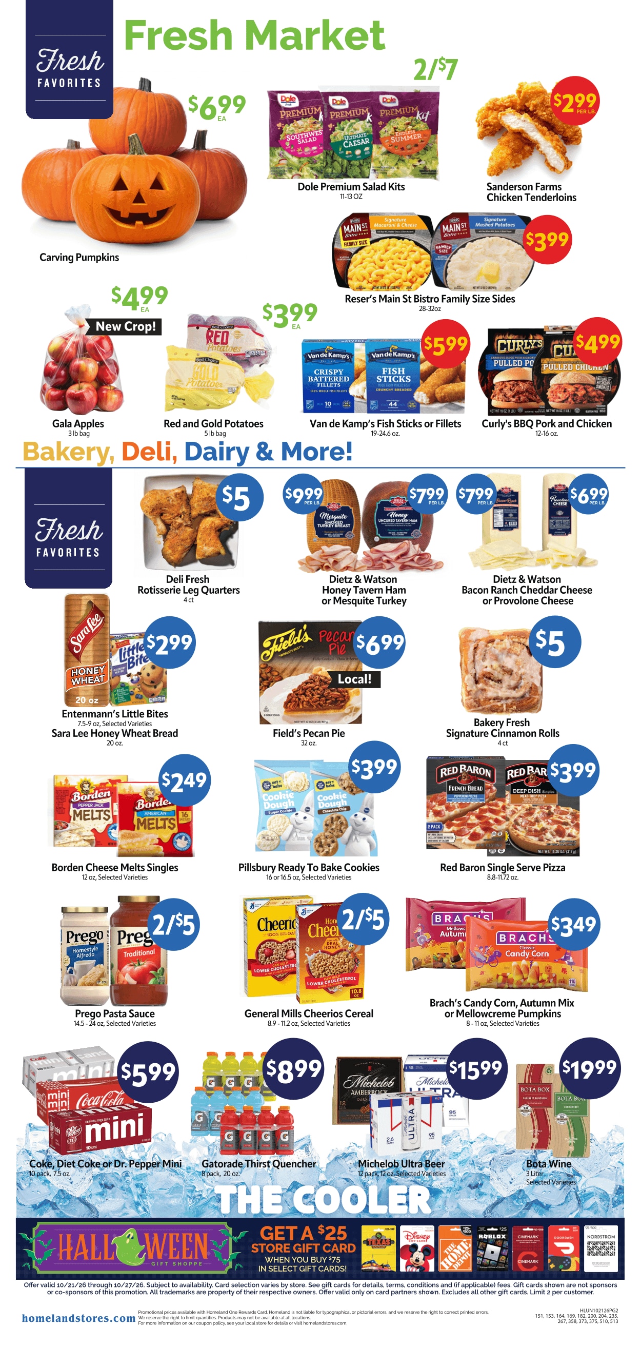 Homeland Stores (Ardmore and other locations, OK) Weekly Ad October 21 - 27, 2026
