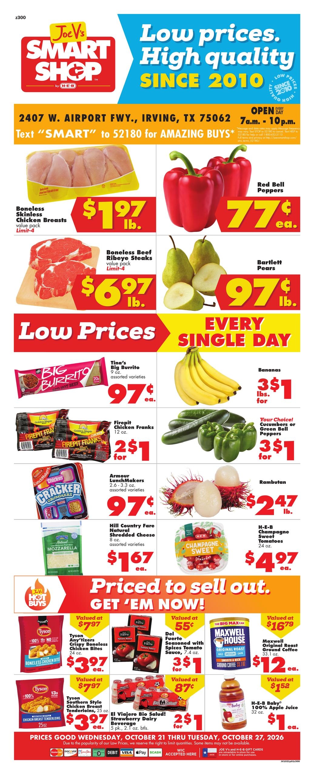 Joe V's Smart Shop (Conroe Area, TX) Weekly Ad October 21 - 27, 2026