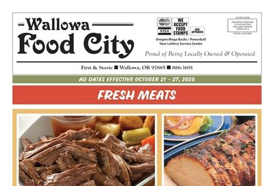 Wallowa Food City Weekly Ad October 21 - 27, 2026