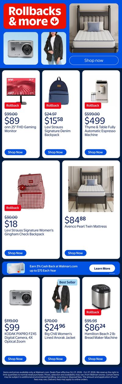 Walmart Weekly Ad October 21 - 27, 2026