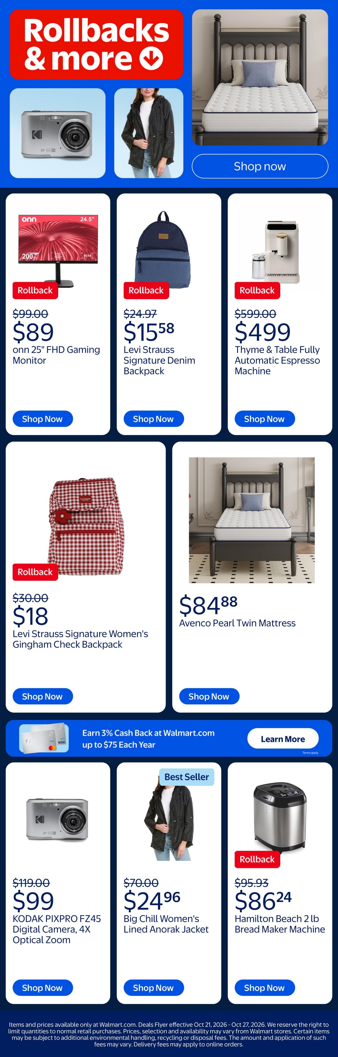 Walmart Weekly Ad October 21 - 27, 2026