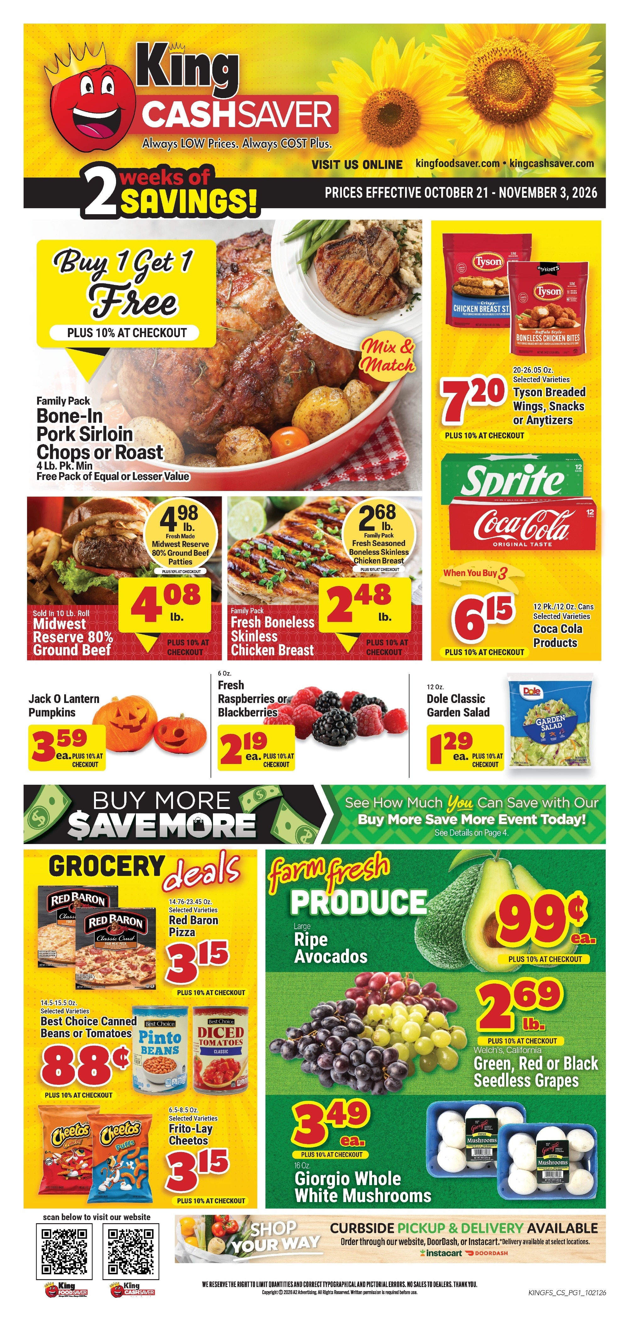 King Cash Saver (Carthage, MO) Weekly Ad October 21 - November 3, 2026