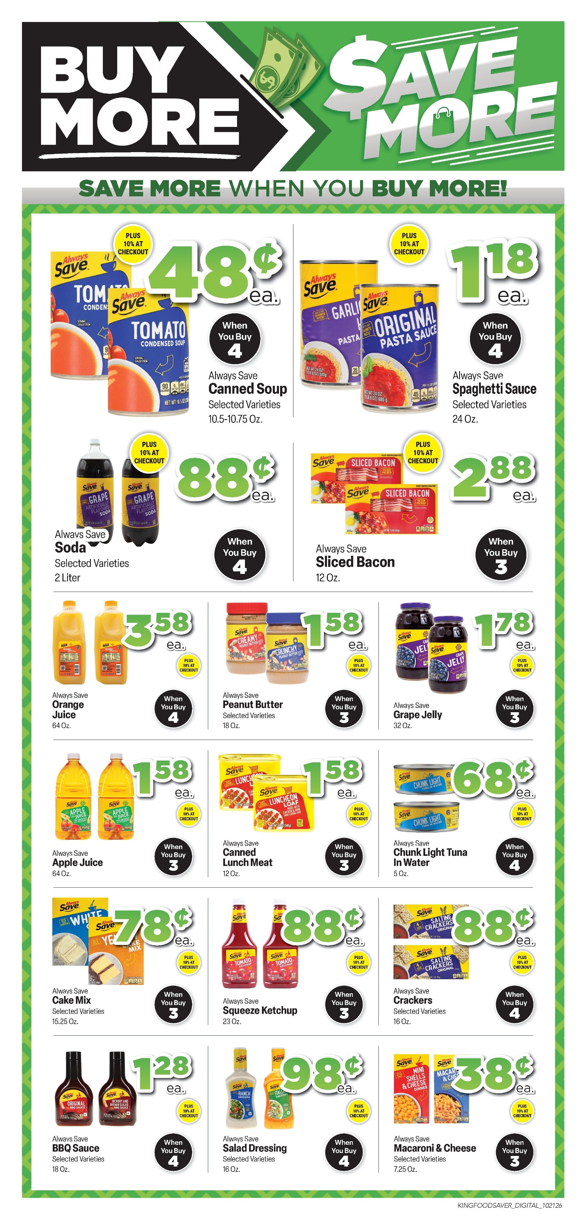 King Cash Saver (Carthage, MO) Weekly Ad October 21 - November 3, 2026
