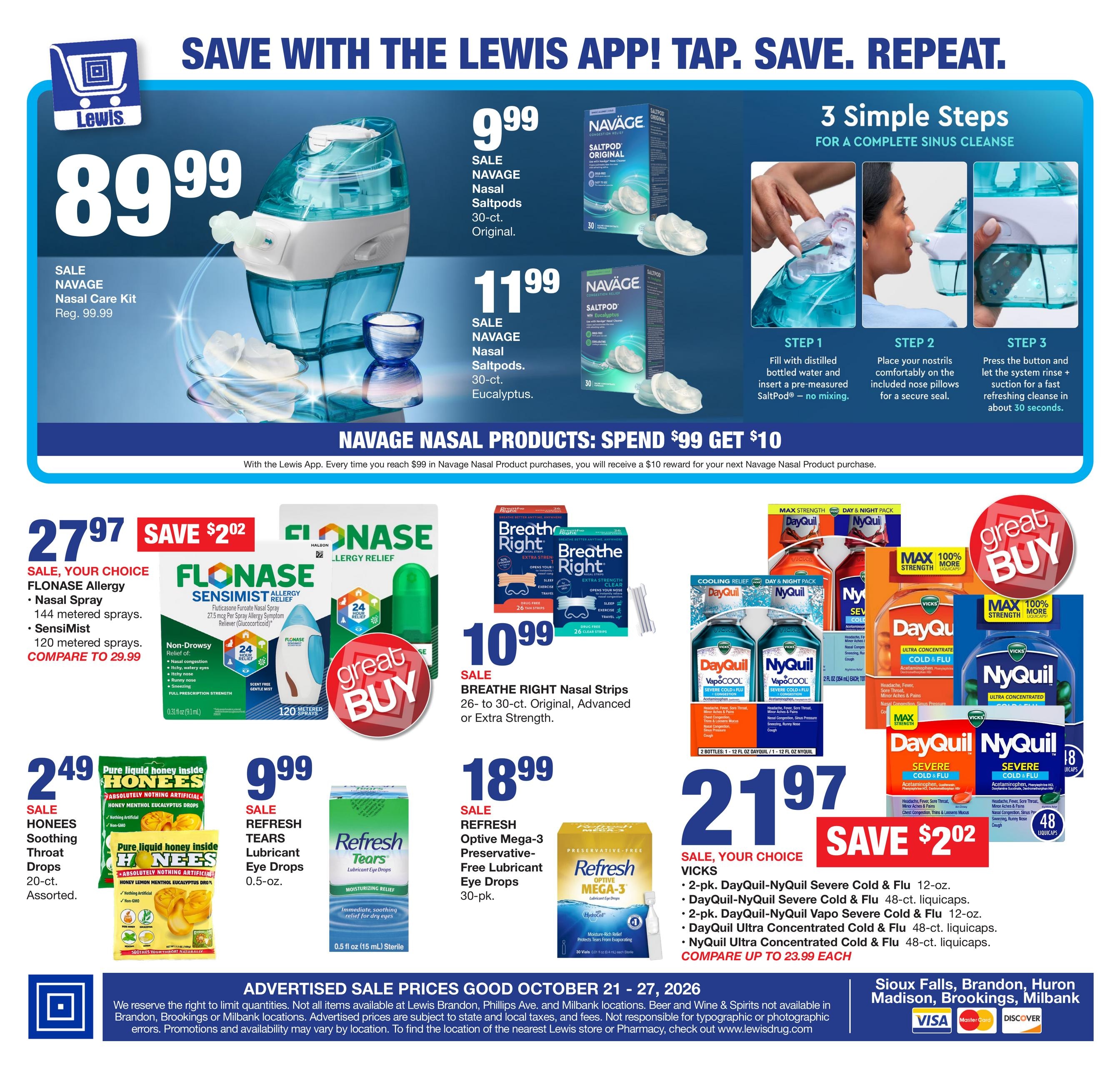 Lewis Drug Weekly Ad October 21 - 27, 2026