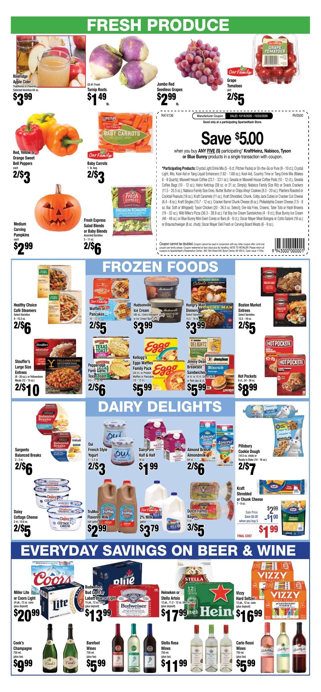 8 Mile Foodland Weekly Ad October 18 - 24, 2026